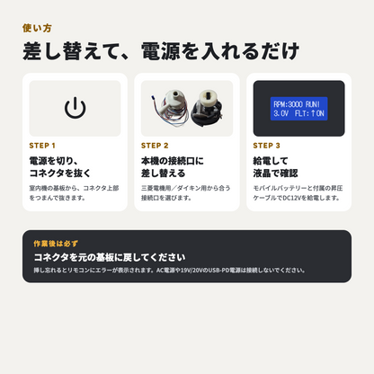 ダイキン・三菱電機 互換｜業務用エアコン用ドレンポンプ試運転・故障判定『ドレンチェッカーPro』